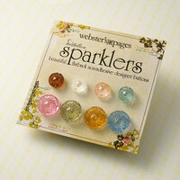 Websters Pages - Sparklers - Non Adhesive Designer Buttons - Medallion - Variety