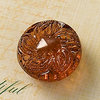 Websters Pages - Sparklers - Non Adhesive Designer Buttons - Medallion - Small - Brown