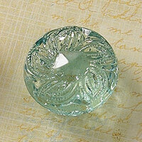 Websters Pages - Sparklers - Non Adhesive Designer Buttons - Medallion - Small - Aqua