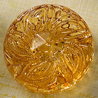 Websters Pages - Sparklers - Non Adhesive Designer Buttons - Medallion - Large - Gold