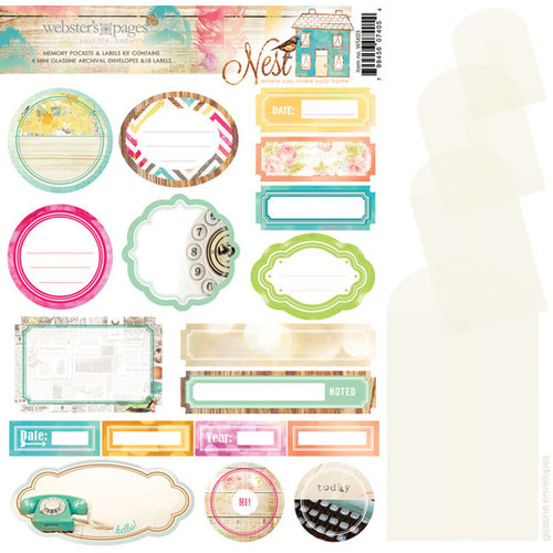 Websters Pages - Nest Collection - Memory Pockets and Labels Kit
