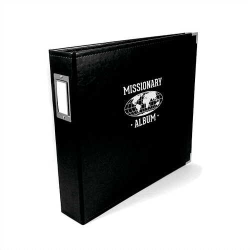 We R Memory Keepers - Classic Leather - Missionary - 8.5 x 11 - Three Ring Albums - Black
