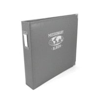 We R Memory Keepers - Classic Leather - Missionary - 8.5 x 11 - Three Ring Albums - Charcoal