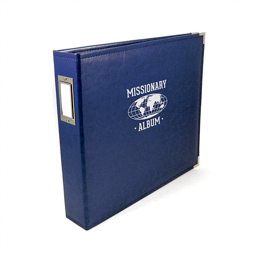 We R Memory Keepers - Classic Leather - Missionary - 8.5 x 11 - Three Ring Albums - Cobalt