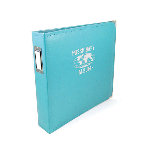 We R Memory Keepers - Classic Leather - Missionary - 8.5 x 11 - Three Ring Albums - Aqua