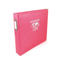 We R Memory Keepers - Classic Leather - Missionary - 8.5 x 11 - Three Ring Albums - Strawberry