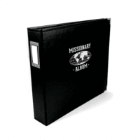 We R Memory Keepers - Classic Leather - Missionary - 12 x 12 - Three Ring Albums - Black