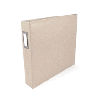 We R Memory Keepers - Classic Leather - 12 x 12 - Three Ring Albums - Greige