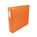 We R Memory Keepers - Classic Leather - 12 x 12 - Three Ring Albums - Orange Soda
