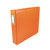 We R Memory Keepers - Classic Leather - 12 x 12 - Three Ring Albums - Orange Soda