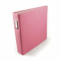 We R Memory Keepers - Linen - 12 x 12 - Postbound Albums - Bubble Gum