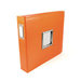 We R Memory Keepers - Classic Leather - 12 x 12 - Three Ring Albums with Window - Orange Soda