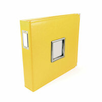 We R Memory Keepers - Classic Leather - 12 x 12 - Three Ring Albums with Window - Lemon