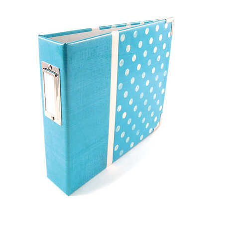 We R Memory Keepers - Retrospect Collection - 6 x 6 - Two Ring Albums - Aqua Dots