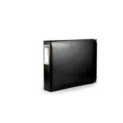 We R Memory Keepers - Albums Made Easy - Classic Leather - 4 x 6 - Two Ring Albums - Black