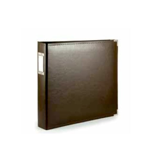 We R Memory Keepers - Albums Made Easy - Classic Leather - 8 x 8 - Three Ring Albums - Brown