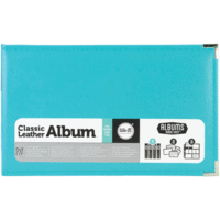 We R Memory Keepers - Albums Made Easy - Classic Leather - 12 x 8 - Three Ring Albums - Aqua