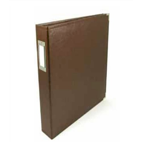 We R Memory Keepers - Albums Made Easy - Classic Leather - 6 x 12 - Three Ring Albums - Brown