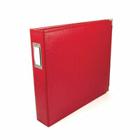 We R Memory Keepers - Classic Leather - 8.5x11 - Three Ring Albums - Real Red