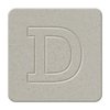 We R Memory Keepers - Raw Goods Collection - Chipboard Letter Squares - Uppercase Alphabet - Letter D, CLEARANCE