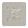 We R Memory Keepers - Raw Goods Collection - Chipboard Letter Squares - Uppercase Alphabet - Letter K, CLEARANCE