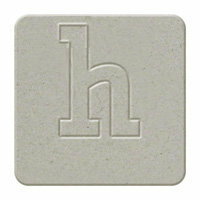 We R Memory Keepers - Raw Goods Collection - Chipboard Letter Squares - Lowercase Alphabet - Letter H, CLEARANCE