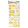 We R Memory Keepers - Madame Royale Collection - Self Adhesive Layered Chipboard with Glitter - Tags