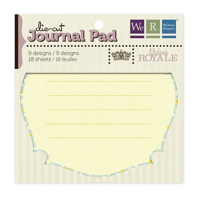 We R Memory Keepers - Madame Royale Collection - Die Cut Journal Pad, CLEARANCE