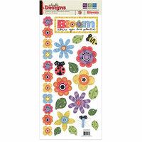 We R Memory Keepers - Embossible Designs - Embossed Cardstock Stickers - Bloom Where You Are Planted, CLEARANCE