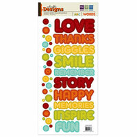 We R Memory Keepers - Embossible Designs - Embossed Cardstock Stickers - Words