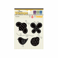 We R Memory Keepers - Twirl Collection - Clear Acrylic Stamps - Flutter