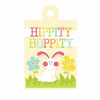 We R Memory Keepers - Hippity Hoppity Collection - Easter - Embossed Tags - Hippity Hoppity, BRAND NEW