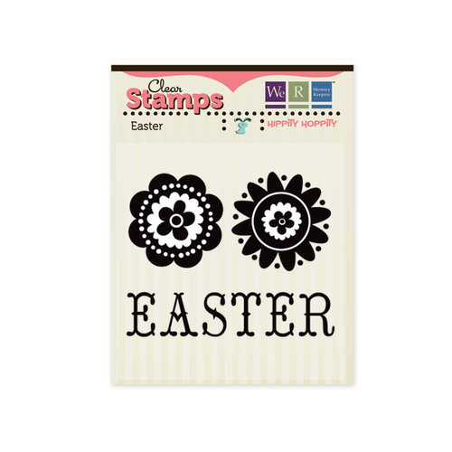 We R Memory Keepers - Hippity Hoppity Collection - Easter - Clear Acrylic Stamps - Easter, BRAND NEW