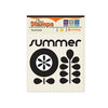 We R Memory Keepers - 72 and Sunny Collection - Clear Acrylic Stamps - Summer