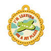 We R Memory Keepers - Out and About Collection - Embossed Tags - Jet Plane, CLEARANCE