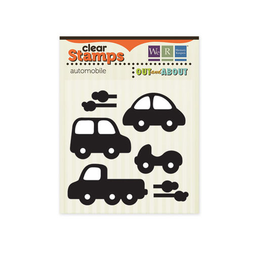 We R Memory Keepers - Out and About Collection - Clear Acrylic Stamps - Automobile
