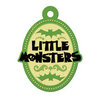 We R Memory Keepers - Heebie Jeebies Collection - Halloween - Embossed Tags - Little Monsters, CLEARANCE