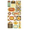 We R Memory Keepers - Maple Grove Collection - Self Adhesive Layered Chipboard with Foil Accents - Tags