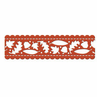 We R Memory Keepers - Maple Grove Collection - Self Adhesive Flocked Lace - Autumn Leaves, CLEARANCE
