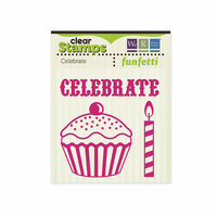 We R Memory Keepers - Funfetti Collection - Clear Acrylic Stamps - Celebrate