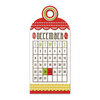 We R Memory Keepers - White Christmas Collection - Embossed Tags - December