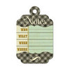 We R Memory Keepers - Merry January Collection - Embossed Tags - Notes