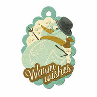 We R Memory Keepers - Merry January Collection - Embossed Tags - Warm Wishes