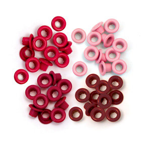 We R Memory Keepers - Eyelets - Standard - Red