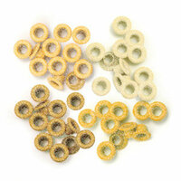 We R Memory Keepers - Eyelets - Standard - Glitter - Yellow