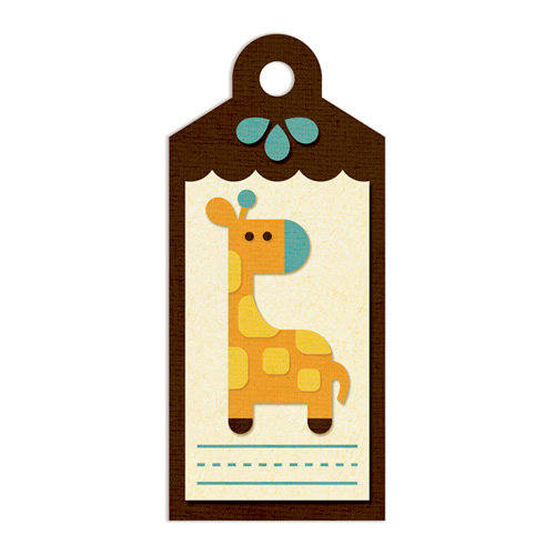 We R Memory Keepers - Embossed Tags - Giraffe