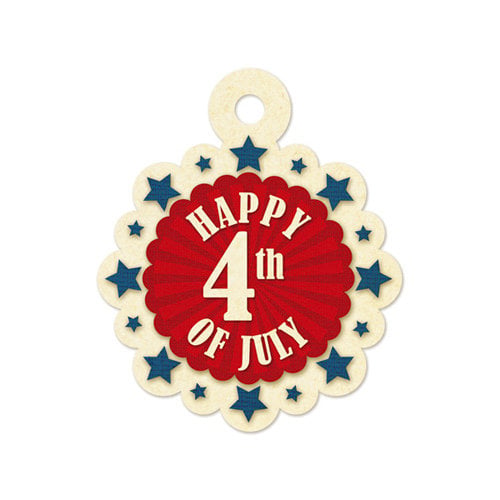 We R Memory Keepers - Embossed Tags - Happy 4th of July