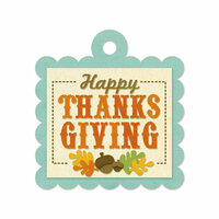 We R Memory Keepers - Embossed Tags - Happy Thanksgiving