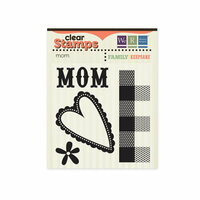 We R Memory Keepers - Family Keepsake Collection - Clear Acrylic Stamps - Mom