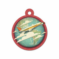 We R Memory Keepers - Travel Light Collection - Embossed Tags - Jet Set